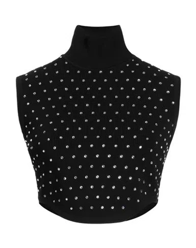 Giuseppe Di Morabito Woman Turtleneck Black Size 6 Viscose, Polyester
