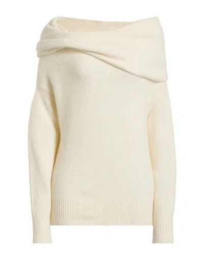Giuseppe Di Morabito Woman Turtleneck Ivory Size M Alpaca Wool, Polyamide, Merino Wool, Elastane In White