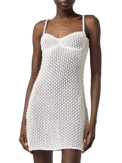 Giuseppe Di Morabito Women's Act Ii: The Fall Of Icarus Abito Crochet Cotton Minidress In Black