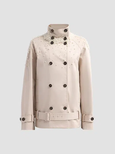 Giuseppe Di Morabito Women's Act Ii: The Fall Of Icarus Military Jacket In Beige