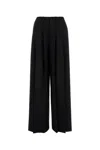 Giuseppe Di Morabito Wide-leg Wool Trousers Pleated Front In Black