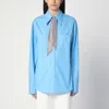 Giuseppe Di Morabito Rhinestone Scarf Buttoned Shirt