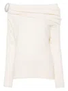 Giuseppe Di Morabito Women's Cozy Alpaca-merino Sweater In White