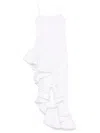 Giuseppe Di Morabito Asymmetrical Hem Ruffle Dress In White