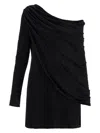 Giuseppe Di Morabito Gathered Jersey Mini Dress In In Nero