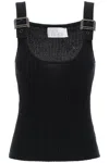 Giuseppe Di Morabito Top In Maglia Con Fibbie In Strass In Black