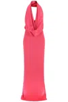 Giuseppe Di Morabito Women's Maxi Gown With Built-in Hood In Fuchsia