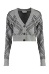 Giuseppe Di Morabito Merino Wool Cardigan In Grey