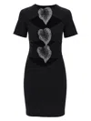 Giuseppe Di Morabito Mini Cut Out Dress With Applied Anthur In Nero