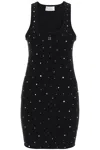 Giuseppe Di Morabito Water Crystal Pattern Dress In Black