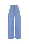 Giuseppe Di Morabito Light Blue Relaxed Flat Front Pants In Black