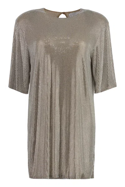 GIUSEPPE DI MORABITO WOMEN'S RHINESTONE MINI DRESS