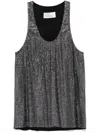 Giuseppe Di Morabito Strass-embellished Sleeveless Top With Round Neckline In Multicolor