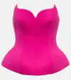 Giuseppe Di Morabito Wool-blend Bustier In Fuchsia