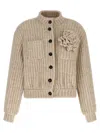 Giuseppe Di Morabito Wool Bomber Jacket Puffer Jackets Beige In Neutral