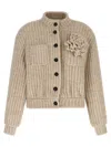 Giuseppe Di Morabito Wool Bomber Jacket Puffer Jackets Beige In Neutral