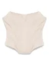 Giuseppe Di Morabito Wool Bustier In Neutrals