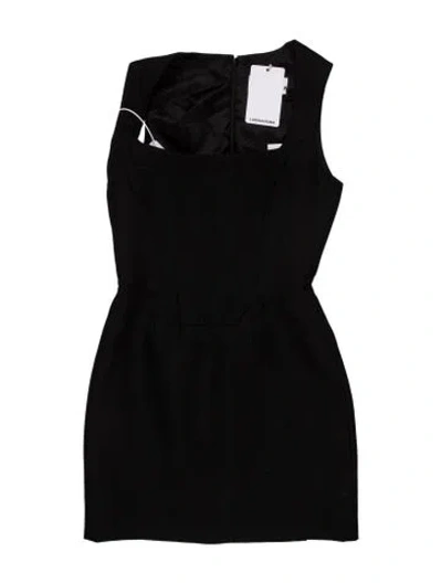 Pre-owned Giuseppe Di Morabito Wool Mini Dress In Black