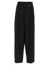 Giuseppe Di Morabito High Waist Wide-leg Wool Trousers In Black