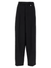 Giuseppe Di Morabito Wool Tailoring High Waist Straight Pants In Black