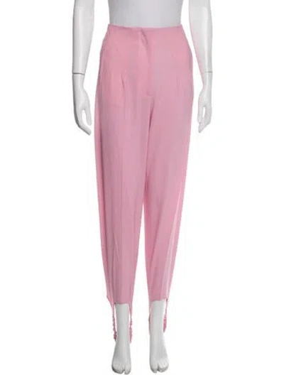 Pre-owned Giuseppe Di Morabito Wool Straight Leg Pants W/ Tags In Pink