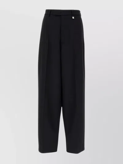 GIUSEPPE DI MORABITO WOOL TROUSERS WITH PLEATED FRONT AND POCKETS