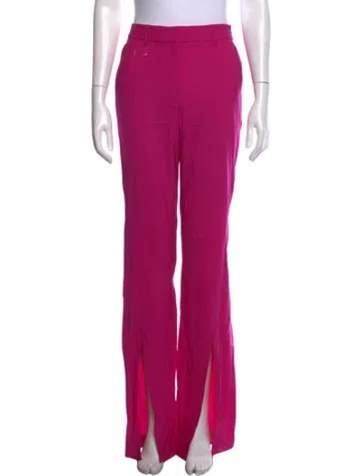 Pre-owned Giuseppe Di Morabito Wool Wide Leg Pants In Pink