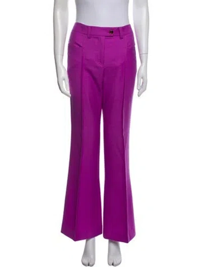 Pre-owned Giuseppe Di Morabito Wool Wide Leg Pants In Purple