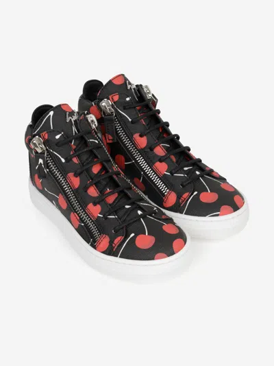 Giuseppe Junior Babies' Cherry High Top Trainers Eu 22 Uk 5 Black