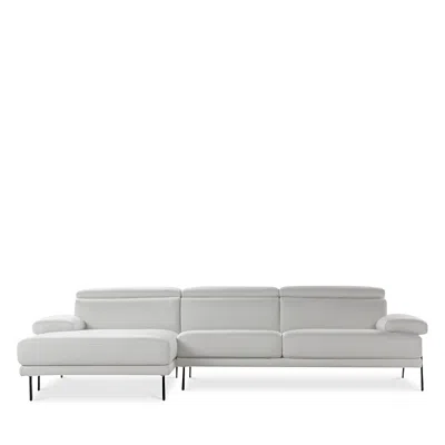 Giuseppe Nicoletti 2 Piece Esposta Sectional In Bull  Optic White