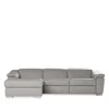 Giuseppe Nicoletti 3 Piece Catania Motion Sectional In Torello  Bianco Latte