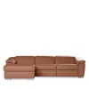 Giuseppe Nicoletti 3 Piece Catania Motion Sectional In Torello  Cognac