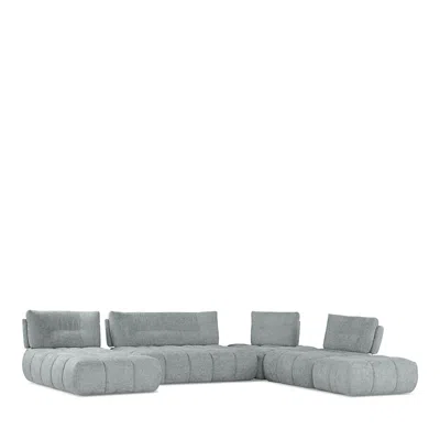Giuseppe Nicoletti Ballare 6 Piece Sectional In Green