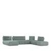 Giuseppe Nicoletti Ballare 6 Piece Sectional In Blue