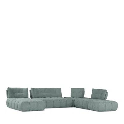 Giuseppe Nicoletti Ballare 6 Piece Sectional In Blue