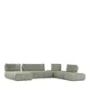 Giuseppe Nicoletti Ballare 6 Piece Sectional In Green