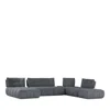 Giuseppe Nicoletti Ballare 6 Piece Sectional In Gray