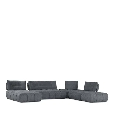Giuseppe Nicoletti Ballare 6 Piece Sectional In Gray