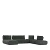 Giuseppe Nicoletti Ballare 6 Piece Sectional In Green