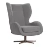 Giuseppe Nicoletti Capitano Swivel Chair In Capriccio  Fumo