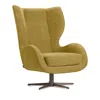 Giuseppe Nicoletti Capitano Swivel Chair In Capriccio  Giallo