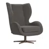 Giuseppe Nicoletti Capitano Swivel Chair In Capriccio  Grigio