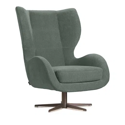 Giuseppe Nicoletti Capitano Swivel Chair In Capriccio  Menta