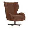 Giuseppe Nicoletti Capitano Swivel Chair In Capriccio  Ocra