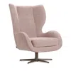 Giuseppe Nicoletti Capitano Swivel Chair In Capriccio  Rosa