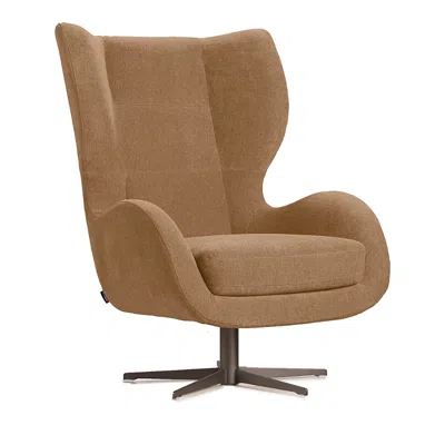 Giuseppe Nicoletti Capitano Swivel Chair In Capriccio  Ruggine