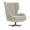 Giuseppe Nicoletti Capitano Swivel Chair In Capriccio  Sabbia