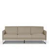 Giuseppe Nicoletti Coco 81 Leather 3 Seat Sofa In Bull  Beige/titanium