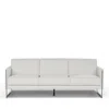 Giuseppe Nicoletti Coco 81 Leather 3 Seat Sofa In Bull  Rosso/titanium