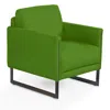 Giuseppe Nicoletti Coco Boucle Chair In Teddy Verde Acido/titanium